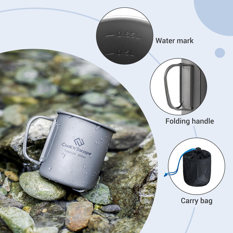 Load image into Gallery viewer, Cook'n'Escape 450ML & 750ML Titanium Cup