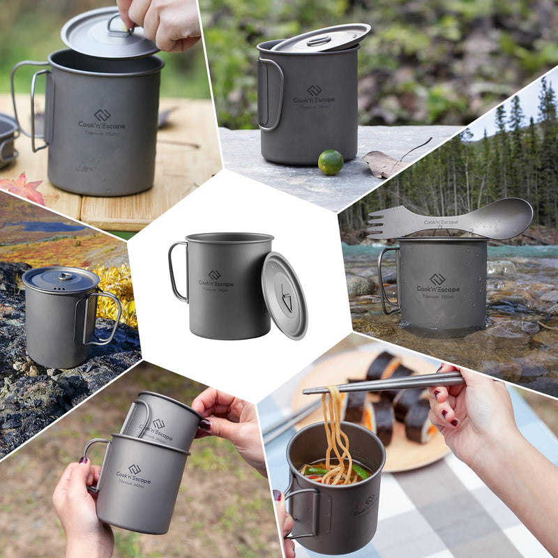 Load image into Gallery viewer, Cook'n'Escape 450ML & 750ML Titanium Cup