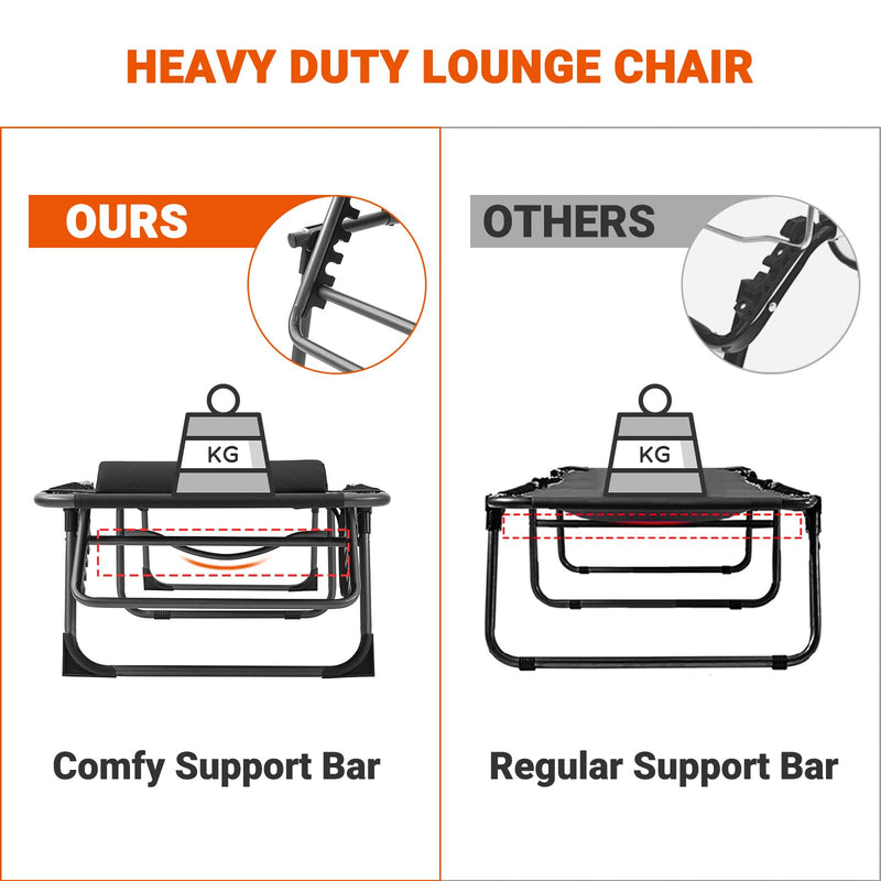 Load image into Gallery viewer, FUNDANGO 3-Folding Steel Cot Lounge Chair