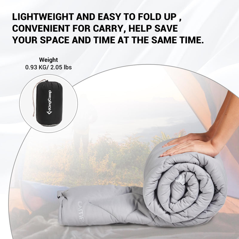 Load image into Gallery viewer, KingCamp Padded Mat Camp Pad Grey