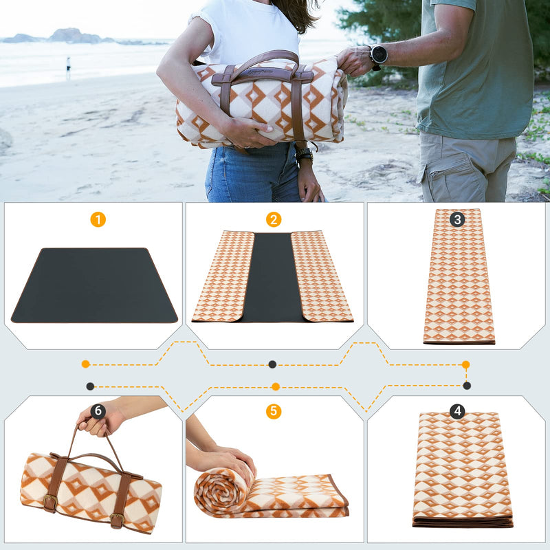 Load image into Gallery viewer, KingCamp POCAHONTAS XL Picnic Rug Double-Sided Velvet Picnic Cushion