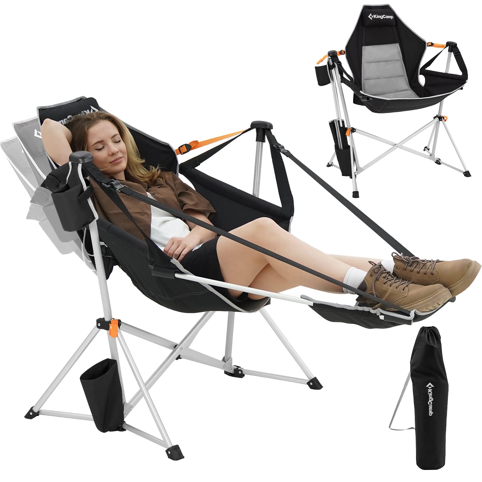 KingCamp ORCHID C20 Klappbarer Schaukelstuhl Hängematte Campingstuhl – BRoadout