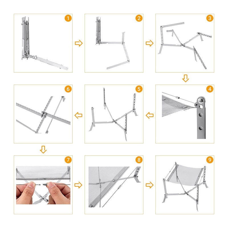 Cargue la imagen en el visor de la galería, KingCamp Campfire Grill