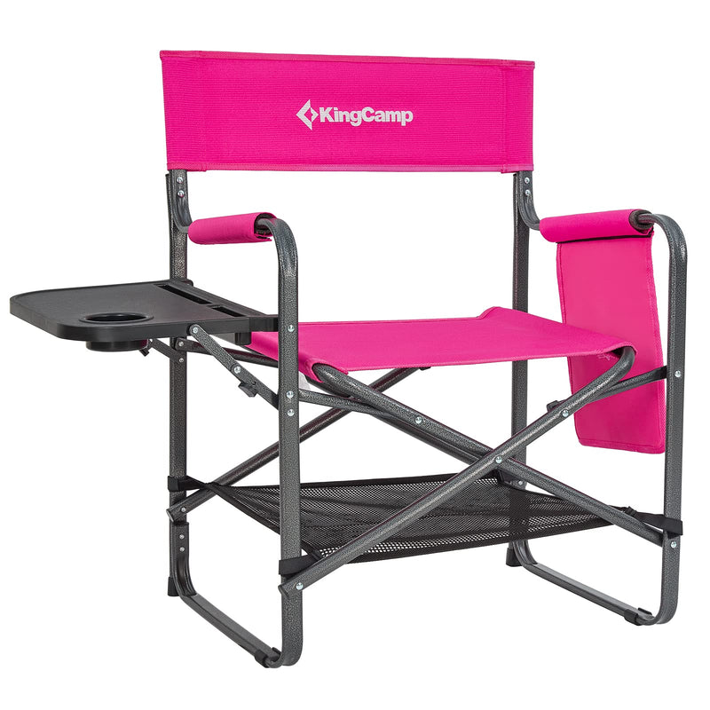 Load image into Gallery viewer, KingCamp Padded Outdoor Folding Director Chair with Side Table