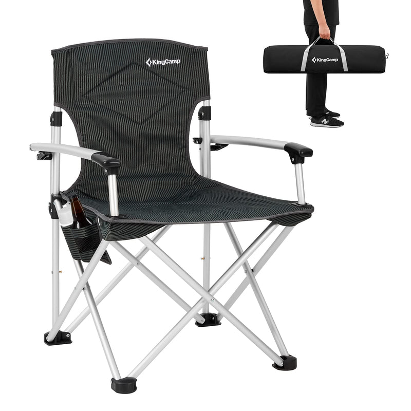 Load image into Gallery viewer, KingCamp CANNA HARD Compact Camp Chair – Lightweight Aluminum Armrest Chair
