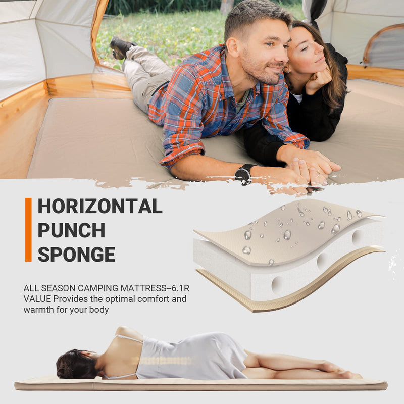 Load image into Gallery viewer, KingCamp COMFORT DOUBLE Self-inflatable Pad