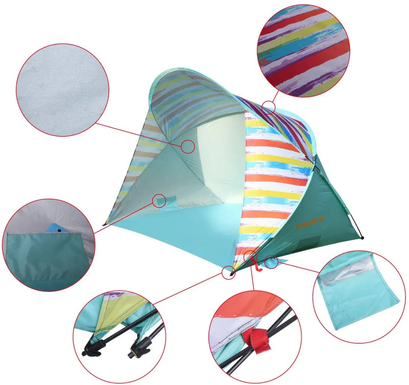 Load image into Gallery viewer, WEJOY Rainbow Beach Tent