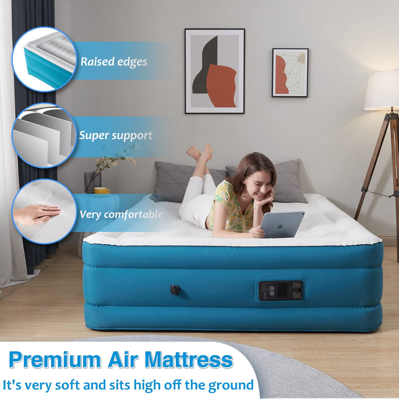 Load image into Gallery viewer, AIRELAX Adjustable Queen High Air Bed Built in Automatic Pump
