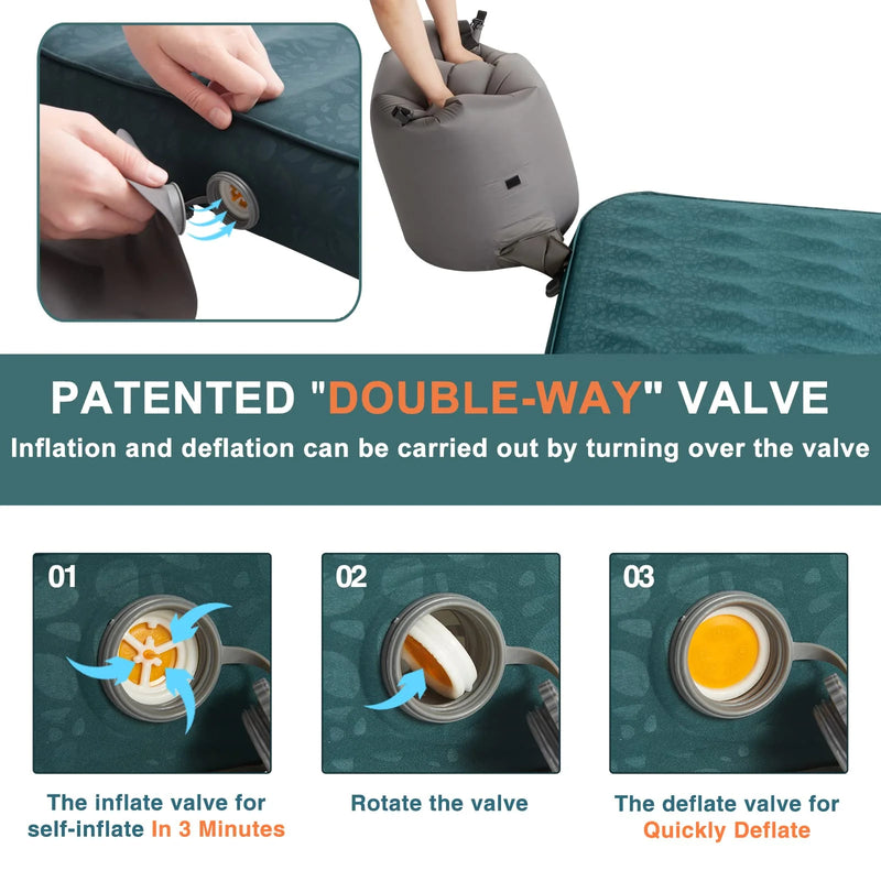 Load image into Gallery viewer, Self Inflating Camping Sleeping Pad Mattress