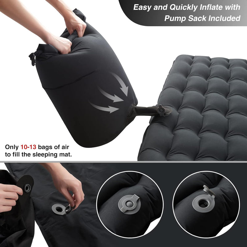 Load image into Gallery viewer, Double Sleeping Pad With Built-In Pillow