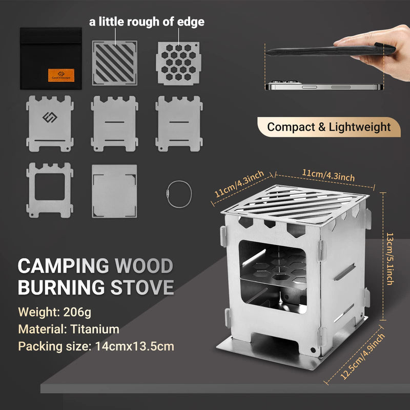 Load image into Gallery viewer, Cook'n'Escape Titanium Wood Stove