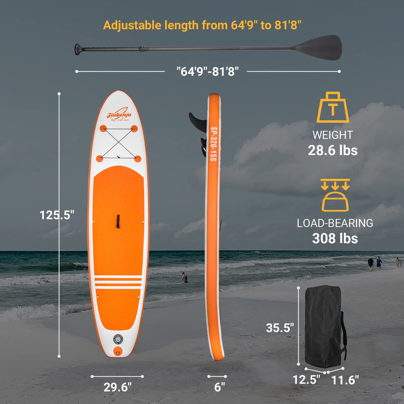 Load image into Gallery viewer, Jiubenju Inflatable Stand Up Paddle Board 10'6"x30"x6"