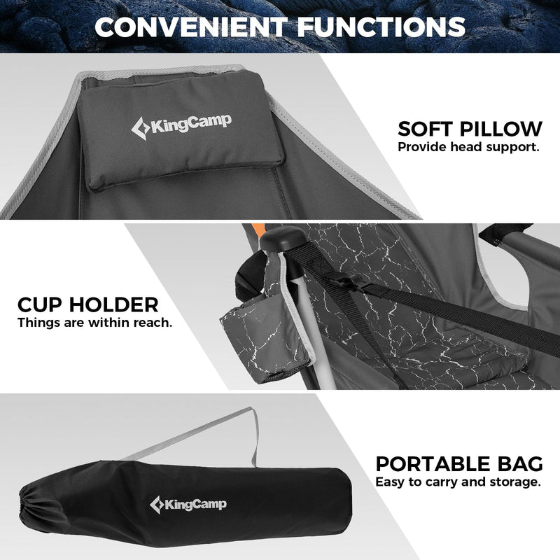 Load image into Gallery viewer, KingCamp ORCHID C20 Camping Hammock Chair with Footrest and Pillow