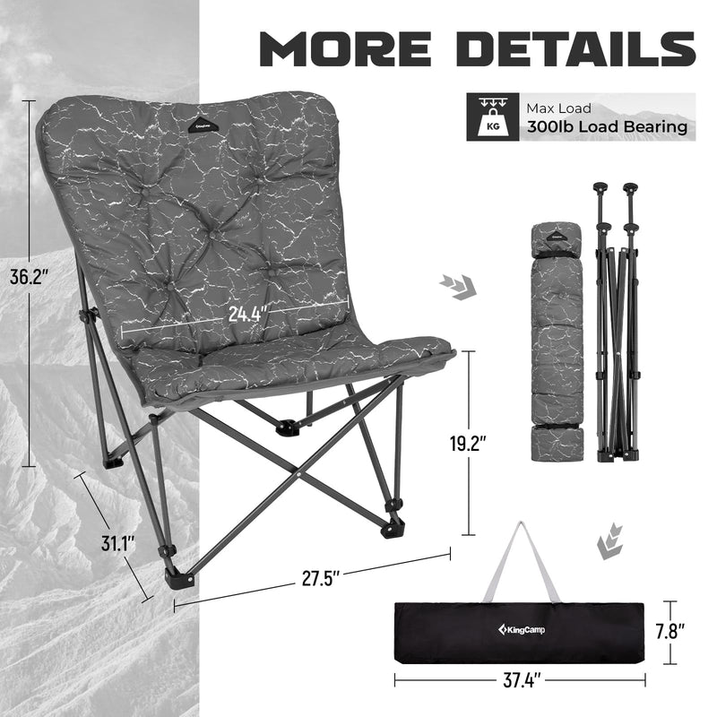 Load image into Gallery viewer, KingCamp Butterfly Padded Camp Chair