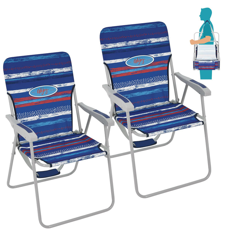 Load image into Gallery viewer, WEJOY Tall Beach Chair 2Pack