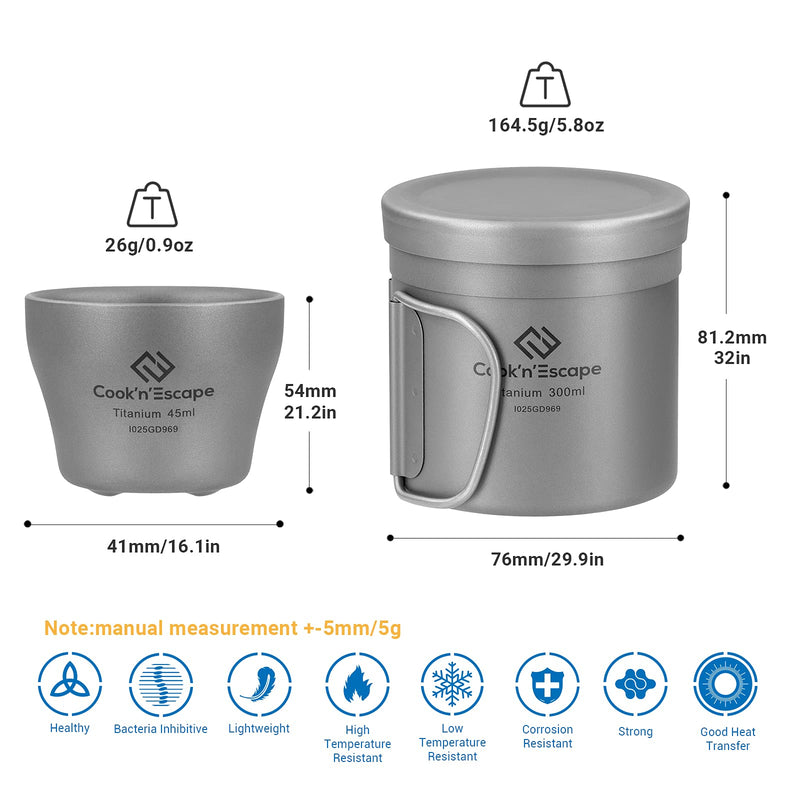 Load image into Gallery viewer, Cook'n'Escape Polar Night Coffee-Tea Set Light Titanium Coffee-Tea Set