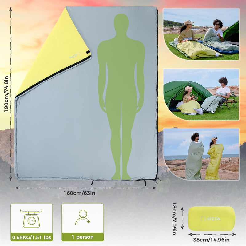 Load image into Gallery viewer, ATEPA Lightweight Waterproof Backpacking Sleeping Bag