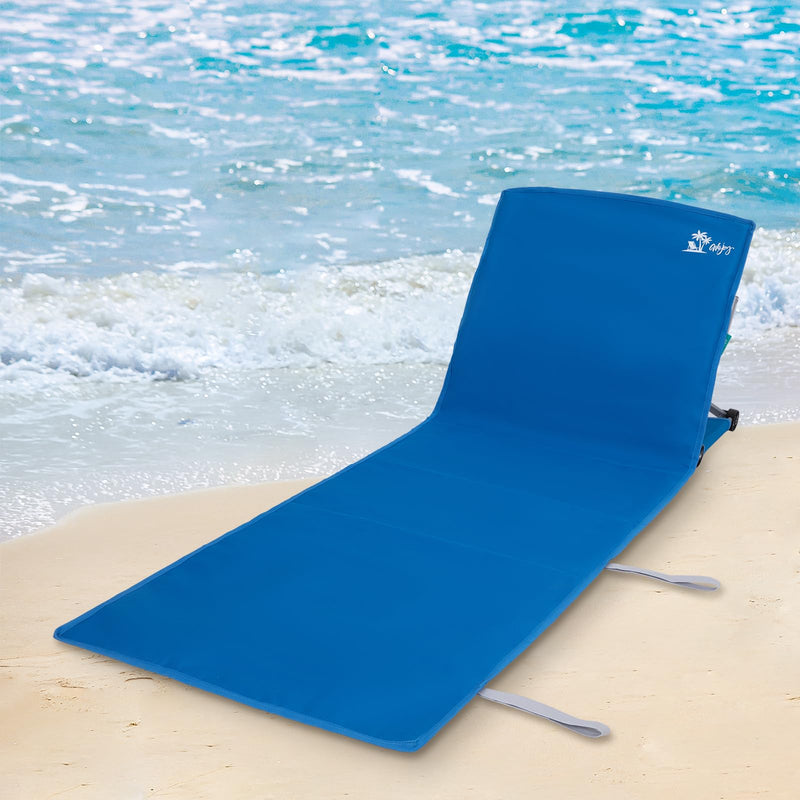 Load image into Gallery viewer, WEJOY Folding Adjustable Back Fabric Beach Lounger