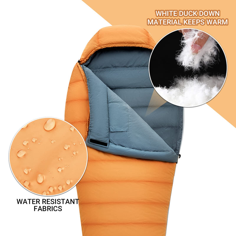 Load image into Gallery viewer, KingCamp PROTECTOR 400 Down Mummy Sleeping Bag