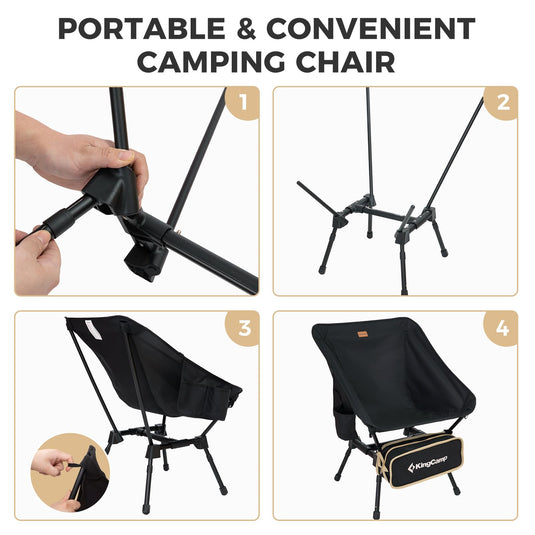 KingCamp ALOE P20 7075 H-shaped Portable Camping Chair