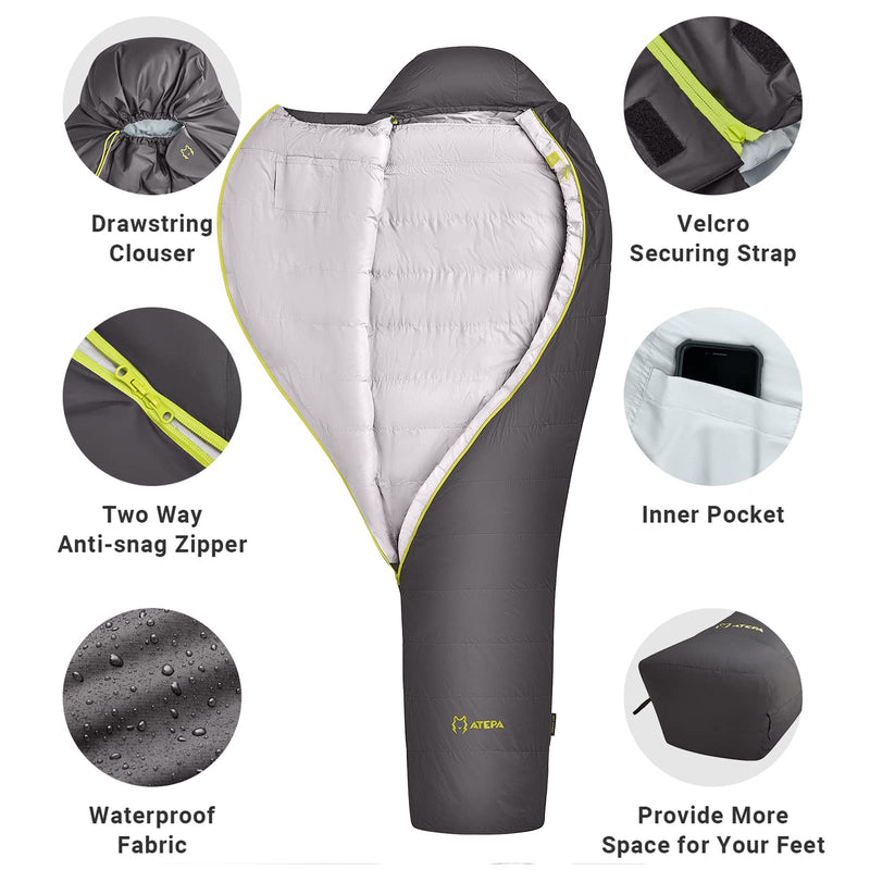 Load image into Gallery viewer, ATEPA ROCKY 520L Sleeping Bag-Mummy