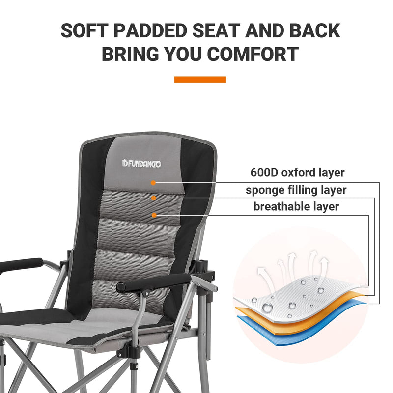 Load image into Gallery viewer, FUNDANGO SWIVEL BACK ARMCHAIR Folding Chair