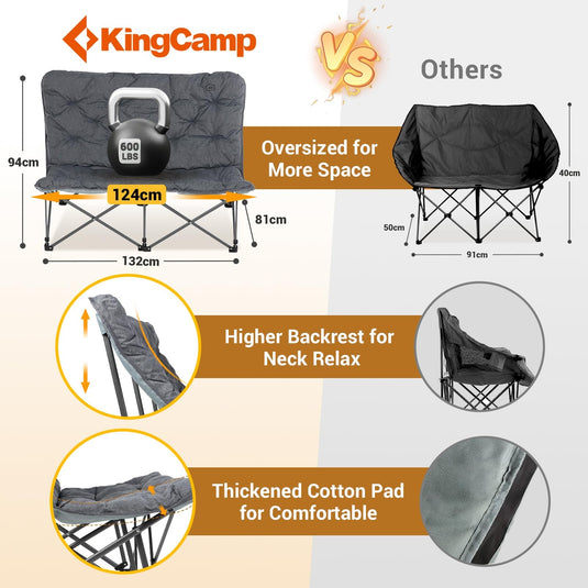 KingCamp LEMON C20 Double Butterfly Chair