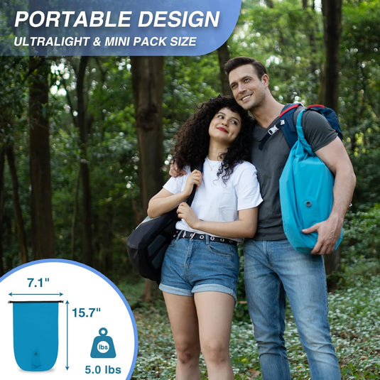 Double Sleeping Pad With Built-In Pillow