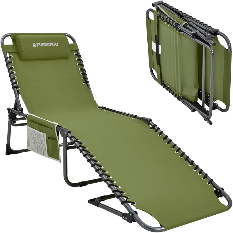 Load image into Gallery viewer, FUNDANGO 3-Folding Steel Cot Lounge Chair