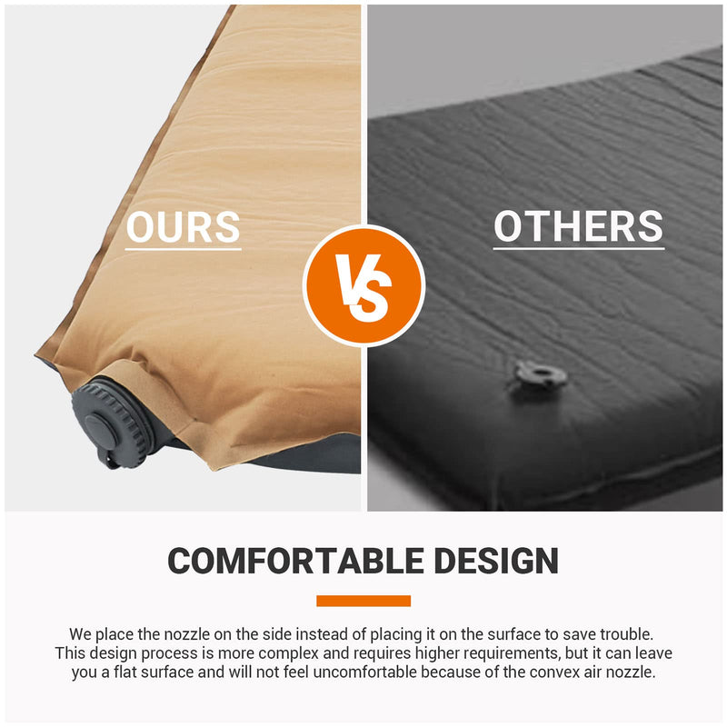 Load image into Gallery viewer, KingCamp 3-Inch Self-Inflating Foam Camping Mat Khaki