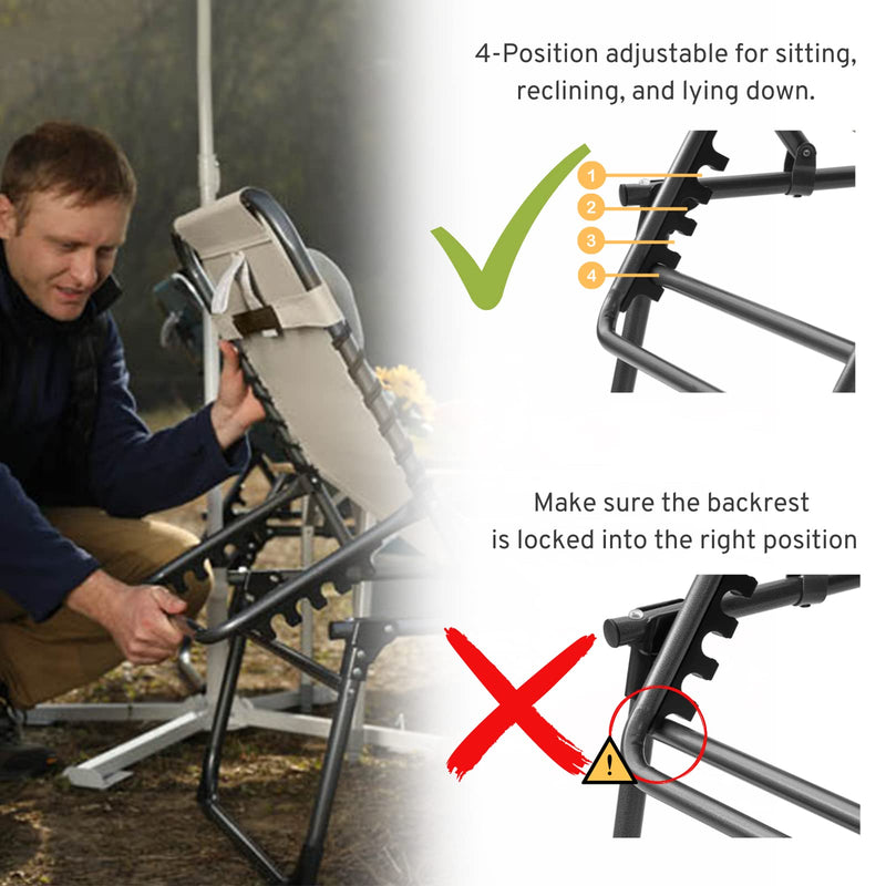 Load image into Gallery viewer, FUNDANGO 3-Folding Steel Cot Lounge Chair