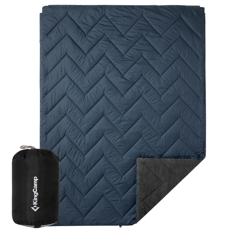 Load image into Gallery viewer, KingCamp Sherpa Sleeping Bag Blanket | 2-in-1 for Camping, Car & Home | Lightweight & Packable