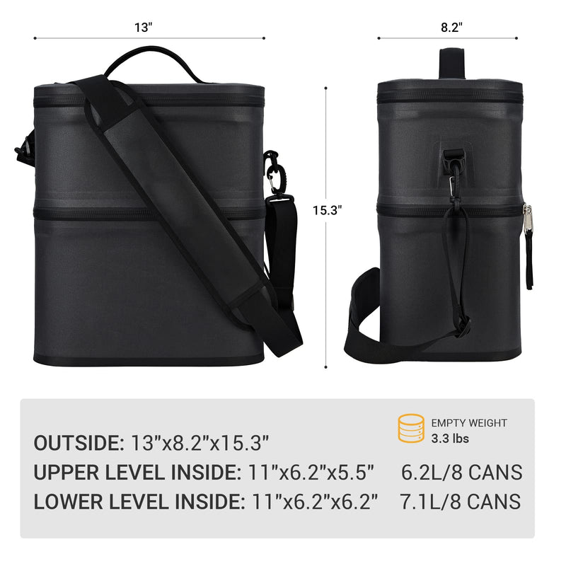 Load image into Gallery viewer, KingCamp LINDEMAN Double Layer Cooler Bag Insulated Leak Proof Soft Cooler Bag
