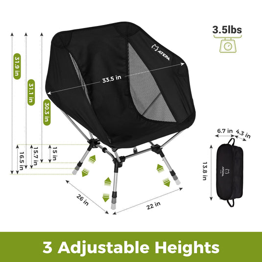 ATEPA UFO P20 Portable Compact Lightweight Outdoor Chairs