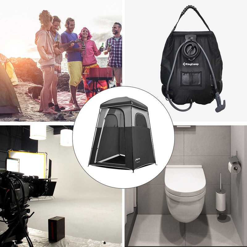 Load image into Gallery viewer, KingCamp MARASUSA Oversize Camping Shower Tent 1 Room Outdoor Toilet Tent