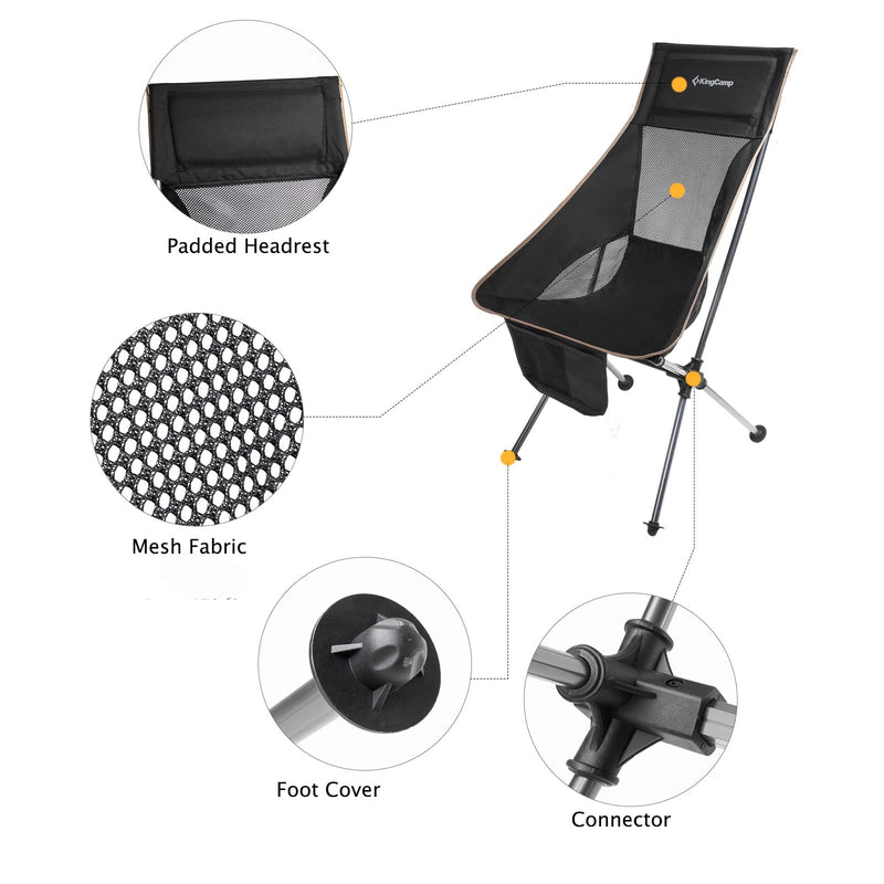 Load image into Gallery viewer, KingCamp Ultralight Highback Camping Chair