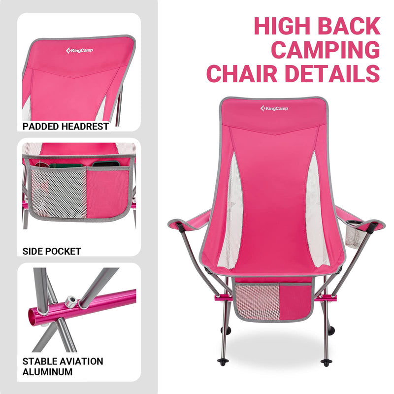 Load image into Gallery viewer, KingCamp CAMELLIA Ultralight High Back Camping Chair Ergonomic
