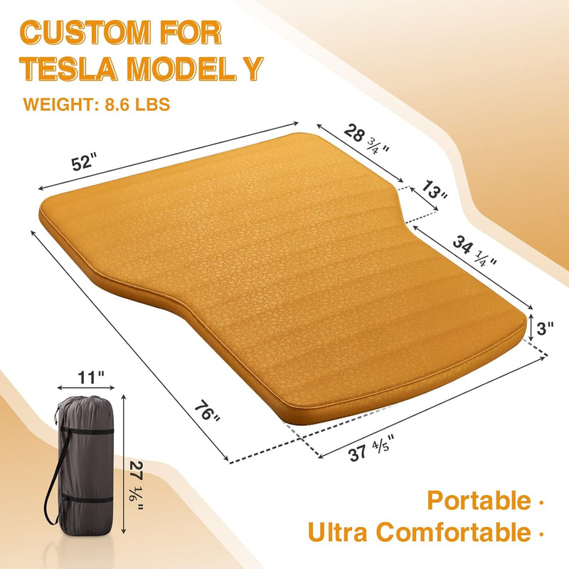 Load image into Gallery viewer, Car Camping Mattress for Tesla Model Y, Model 3, Pickups, Vans, Trucks, SUVs