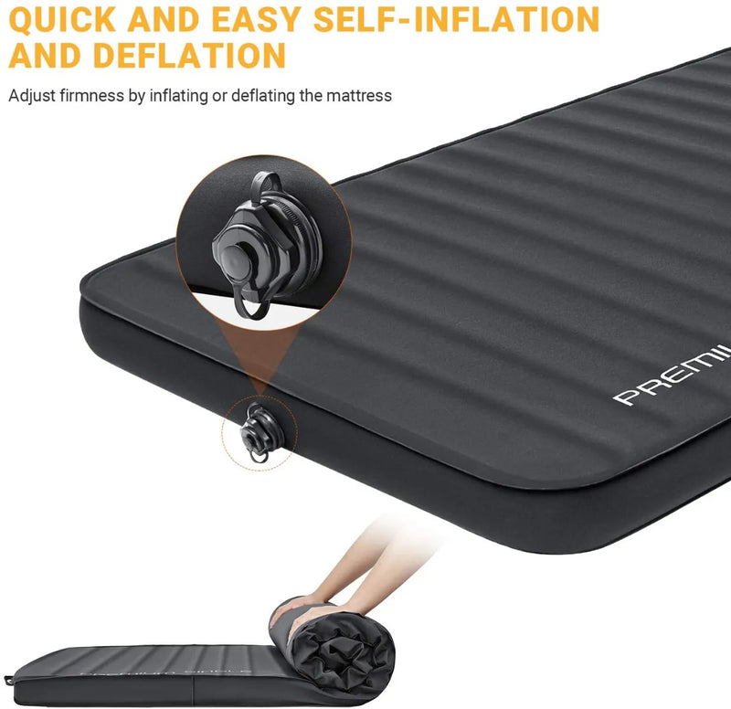Cargue la imagen en el visor de la galería, KingCamp PREMIUM SINGLE Self Inflating Sleeping Pad