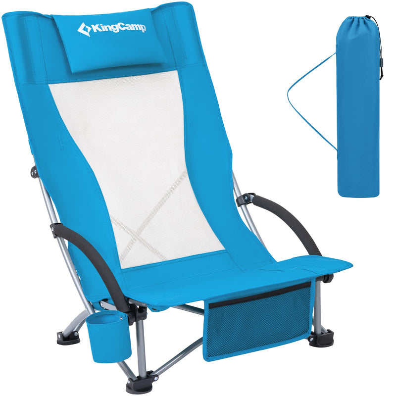 Cargue la imagen en el visor de la galería, KingCamp High Mesh Back Low Sling Beach Chairs