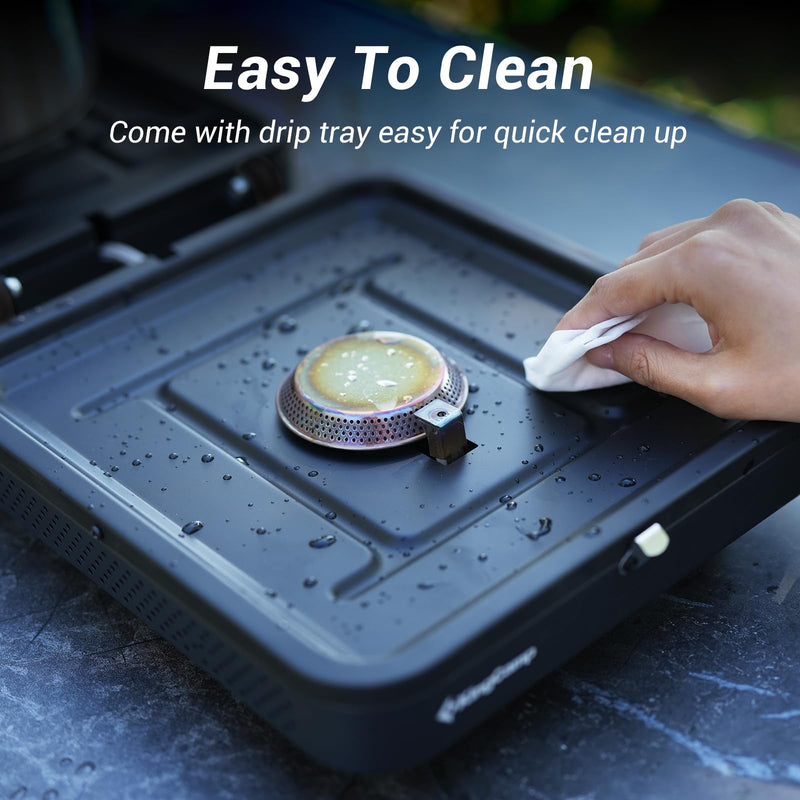 Load image into Gallery viewer, KingCamp Portable 2-Burner Camping Stove