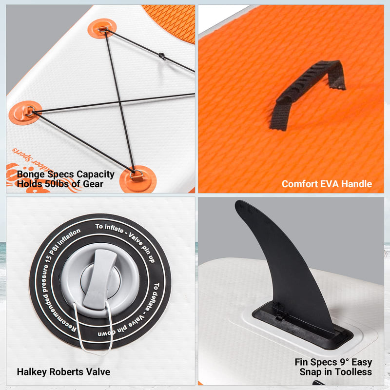 Load image into Gallery viewer, Jiubenju Inflatable Stand Up Paddle Board 10'6"x30"x6"