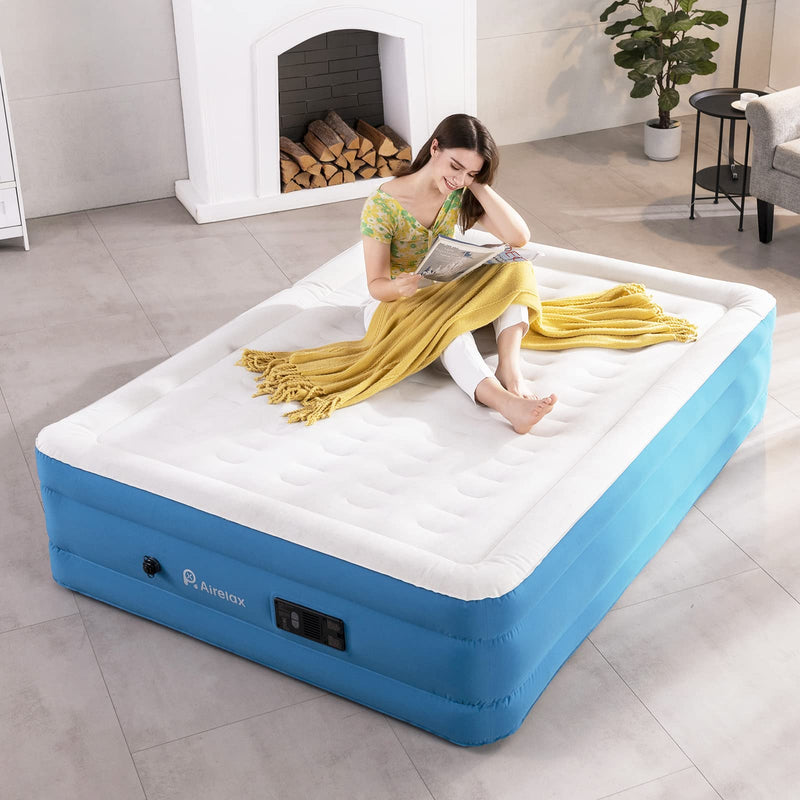 Load image into Gallery viewer, AIRELAX Adjustable Queen High Air Bed Built in Automatic Pump