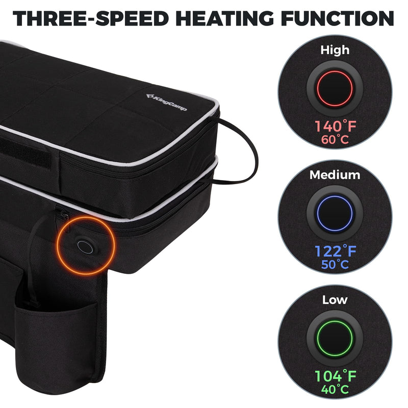 Load image into Gallery viewer, KingCamp Heating Pad Stadium Seat Cushion (2 Pieces)