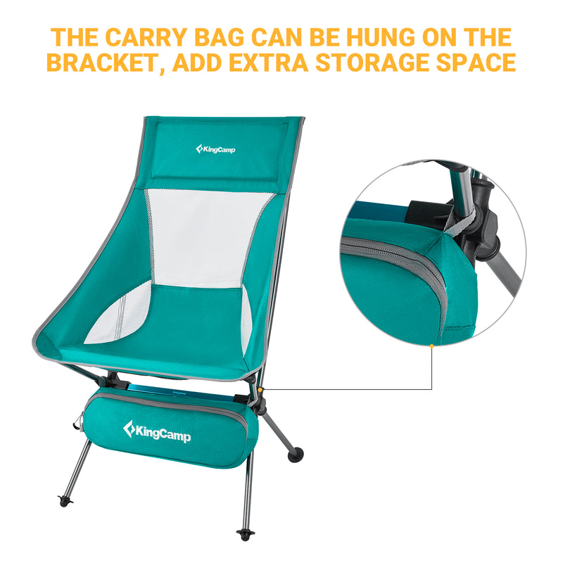 Load image into Gallery viewer, KingCamp Ultralight Highback Camping Chair