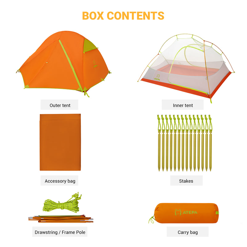 Load image into Gallery viewer, ATEPA Hiker 2-person Backpacking Tents