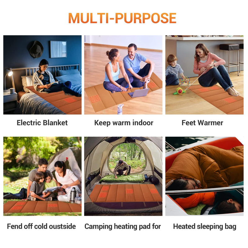 Load image into Gallery viewer, KingCamp WHEATLAND 450 3 in 1 Sleeping Bag Heated Sleeping Bag