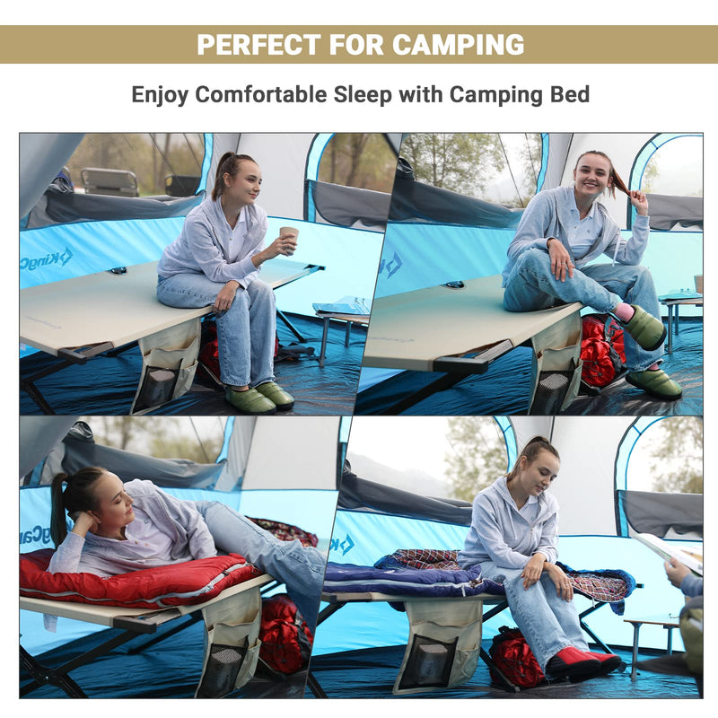 Load image into Gallery viewer, KingCamp BANYAN Steel Army Cot L Family Comfort Bed