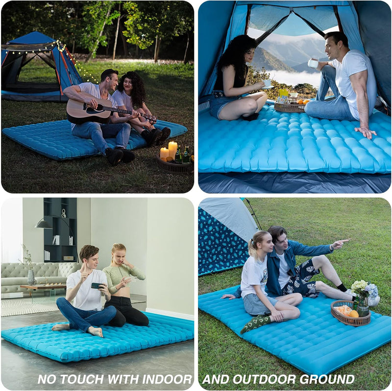 Load image into Gallery viewer, Double Sleeping Pad With Built-In Pillow