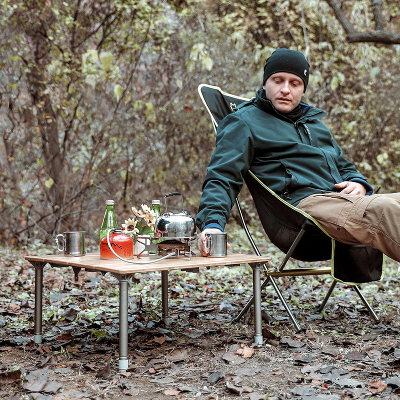 Load image into Gallery viewer, ATEPA 6060 Square Four-Fold Bamboo Table